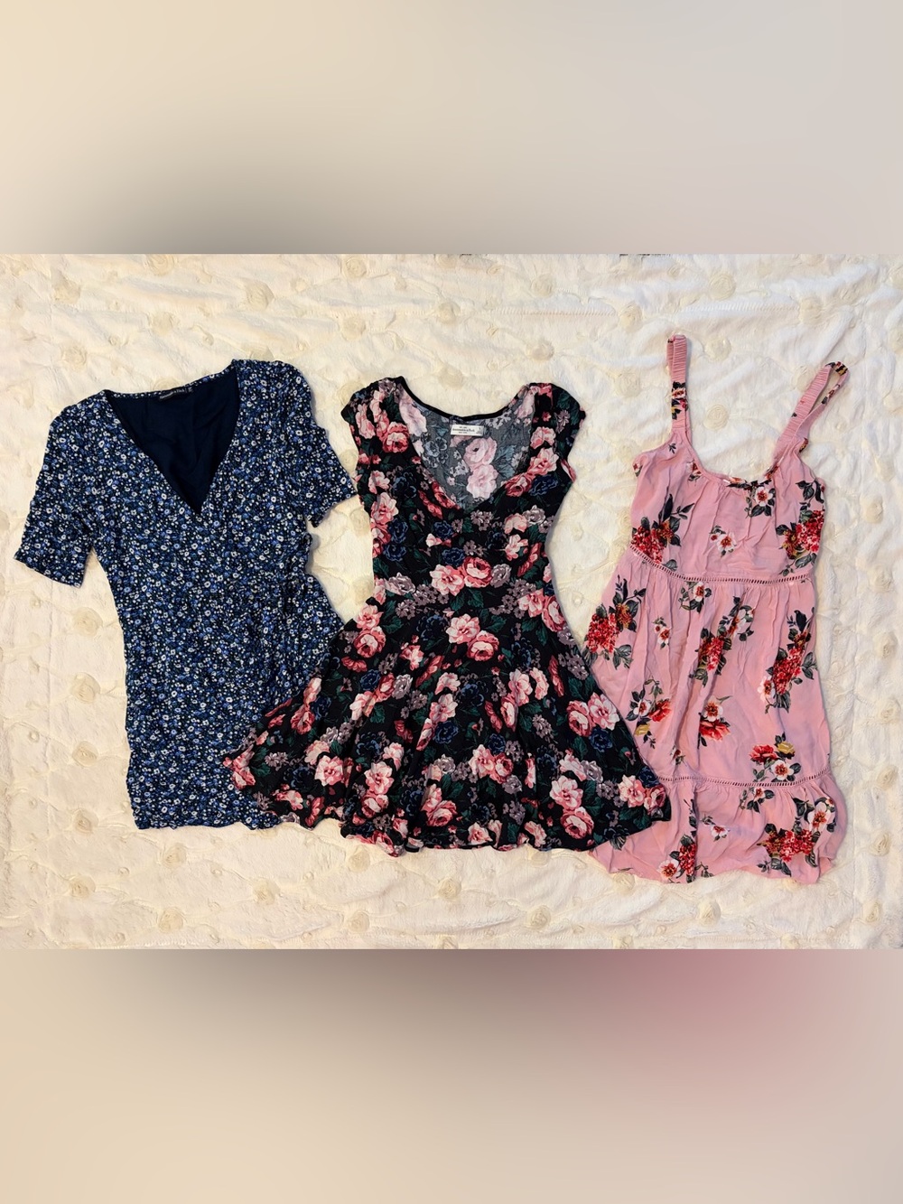 Abercrombie! Three Floral Dresses- Made of Viscose All Natural Material